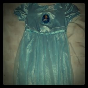 Long light blue cinderella dress